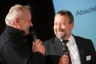 Gute Laune trotz Streit in der Sache: Andreas Rathjens von der BI Frack-Loses Gasbohren aus Rotenburg (Wümme) und der Fracking-Spezialist Dieter Sieber von ExxonMobil